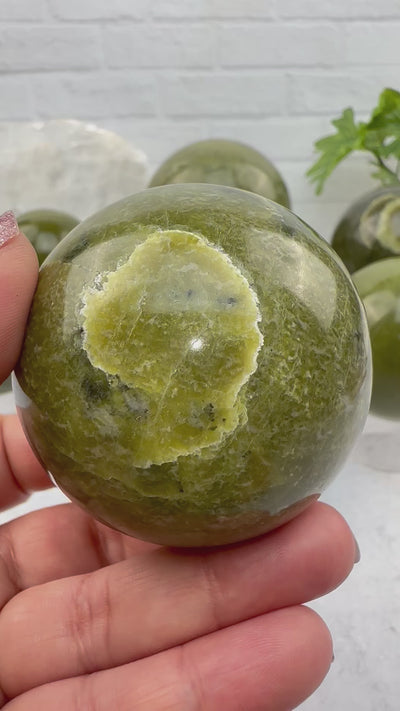 Green Jade Polished Crystal Spheres - BY WEIGHT -