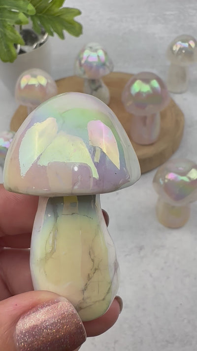 Gemstone Angel Aura Mushrooms - You Choose Stone