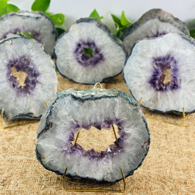 Amethyst Portals displayed on a stand
