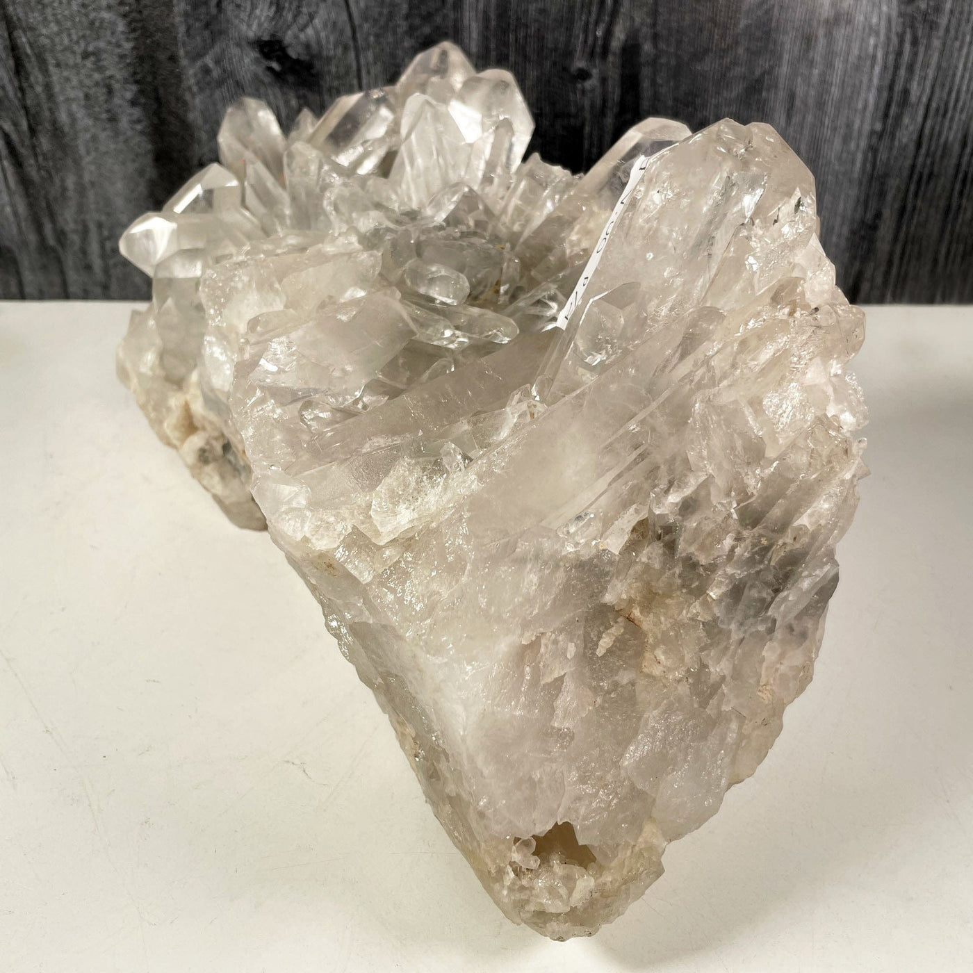 Crystal Quartz Large Cluster side view