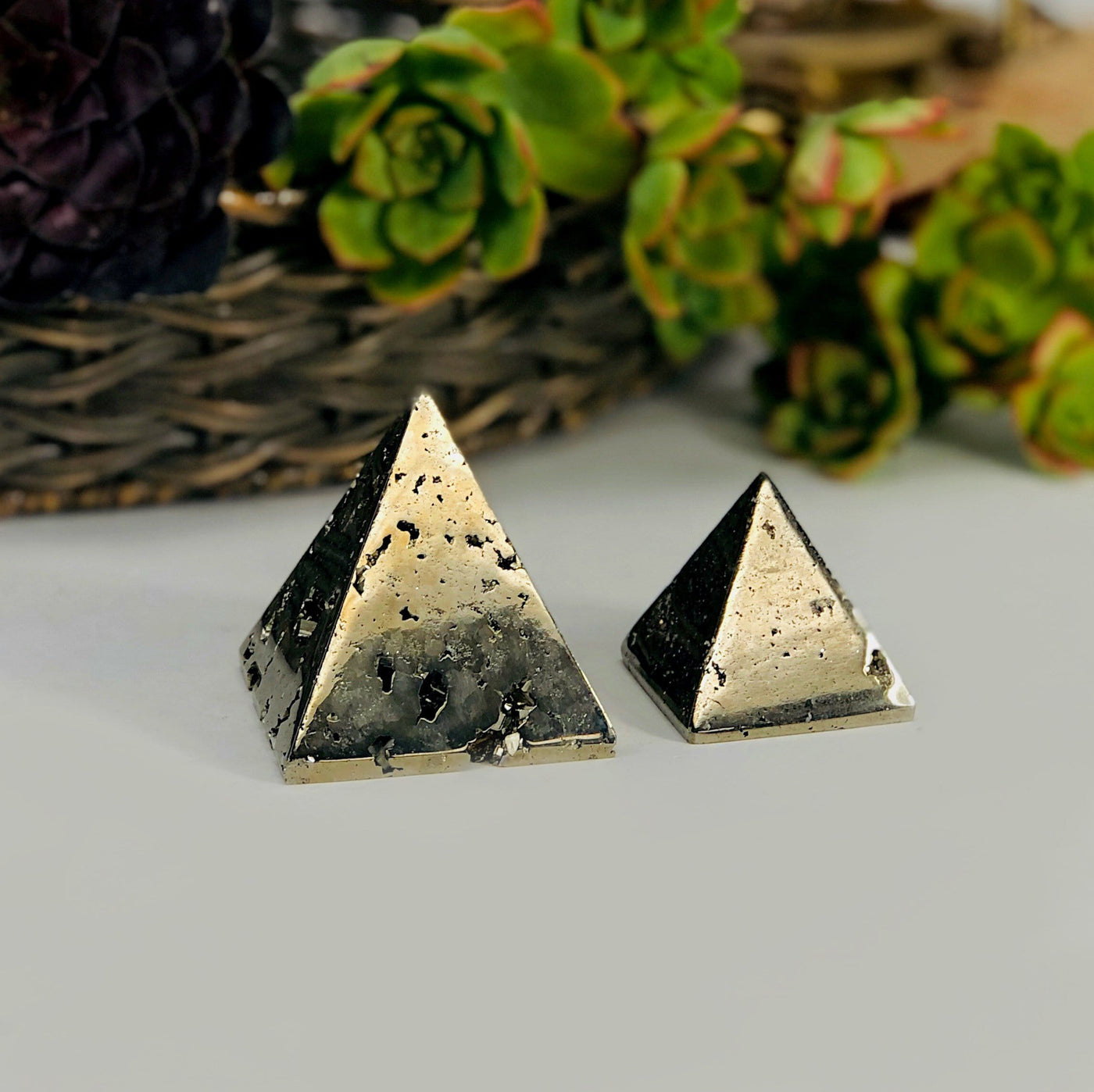 Pyrite Pyramid Stones - By Weight