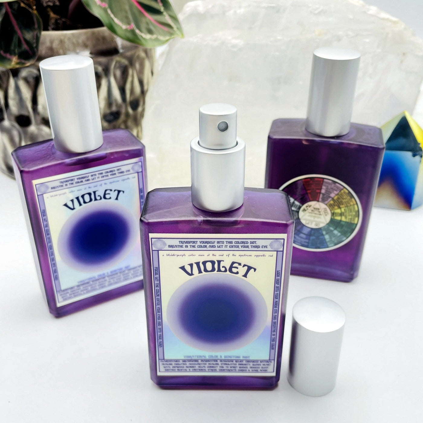 3 bottles of Gemstone Mist - Violet Vibrational Color
