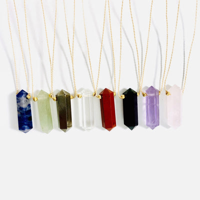 necklaces with double terminated points 