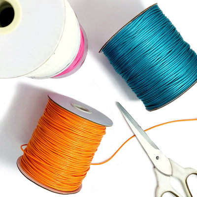 colored spools can be used as crafting supplies 