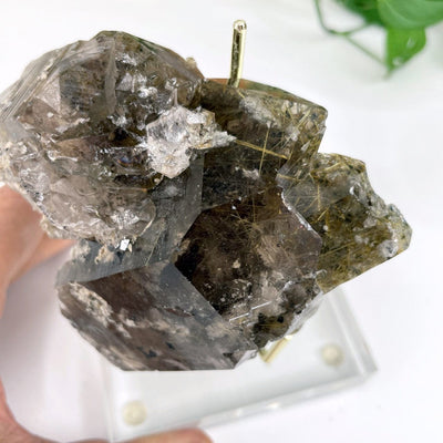 Rutilated Smokey Quartz Crystal