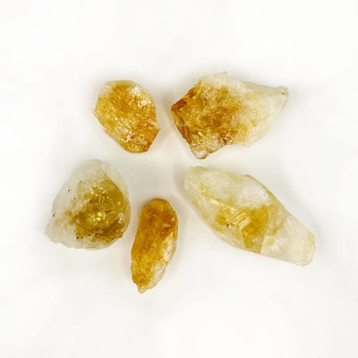 Rough Citrine  showing assorted sizes