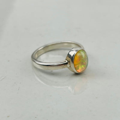 Ethiopian Opal Rings - Sterling Silver - You Select Size -