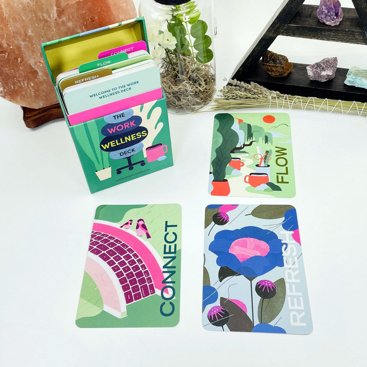 Restore a sense of well-being at work with this deck of 60 engaging exercises that are easy to do anytime, anywhere. Color-coded cards are organized into three categories: