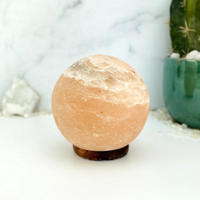 Himalayan Salt Lamp sphere - close up of one