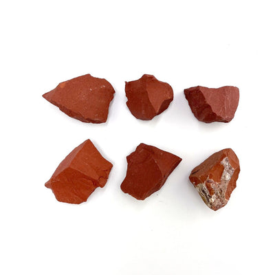 6 Red Jasper Natural Stones