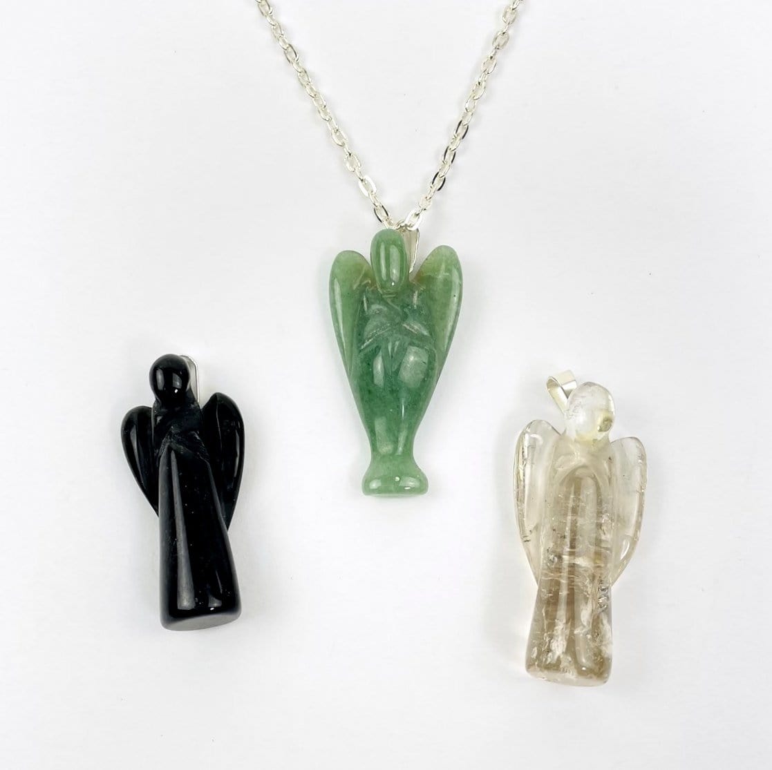 Angel Pendant - one on a chain and 2 next to it