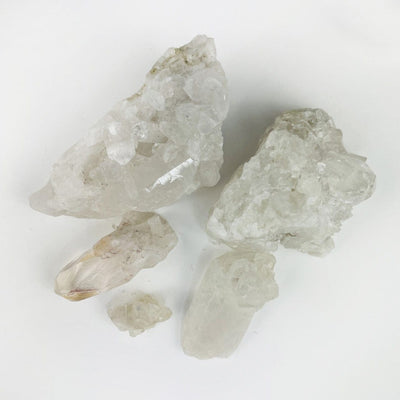 1 set of 5 crystals that came from an organza bag set