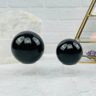 spheres displayed as home decor 
