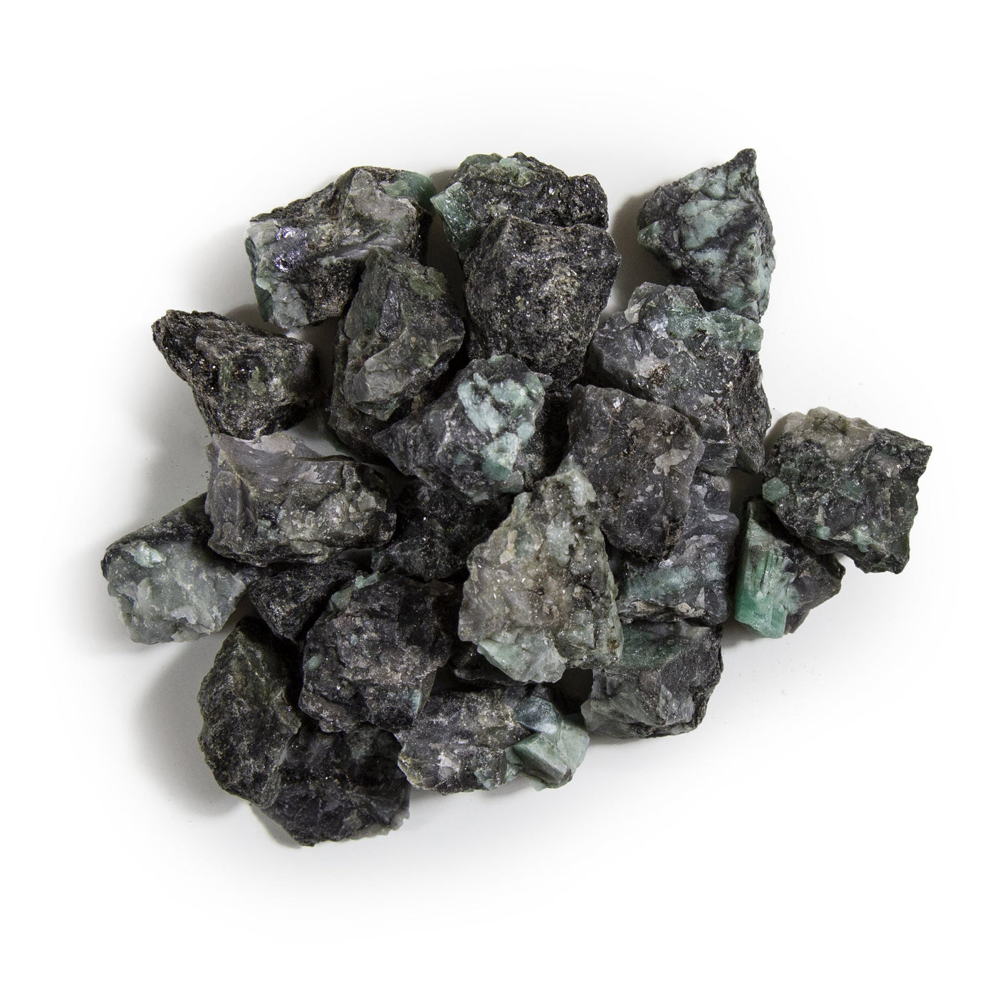 Emerald Rough Stones - 1 lb Bag - Raw Medium Chunk - Rough Stone (TS-165)