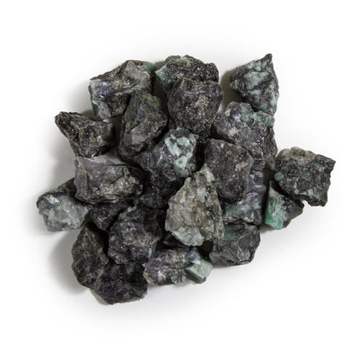 Emerald Rough Stones - 1 lb Bag - Raw Medium Chunk - Rough Stone (TS-165)
