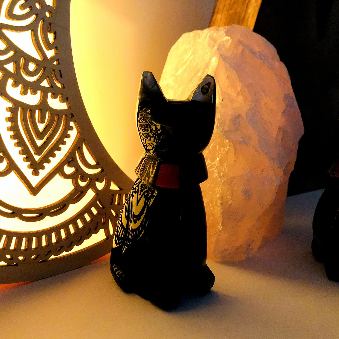 Black Obsidian Cats - Polished Stone Kitty (LBS0-S2-B10)