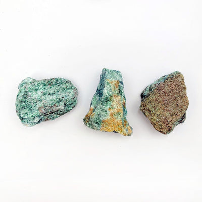 3 Fuchsite Natural Stones