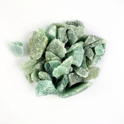 Green Quartz Stones showing pile of what is in box