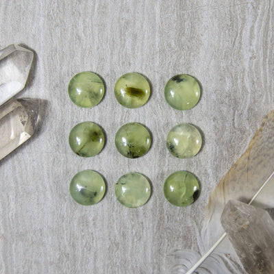 Prehnite Cabochon Stone  - 9 in a square shape