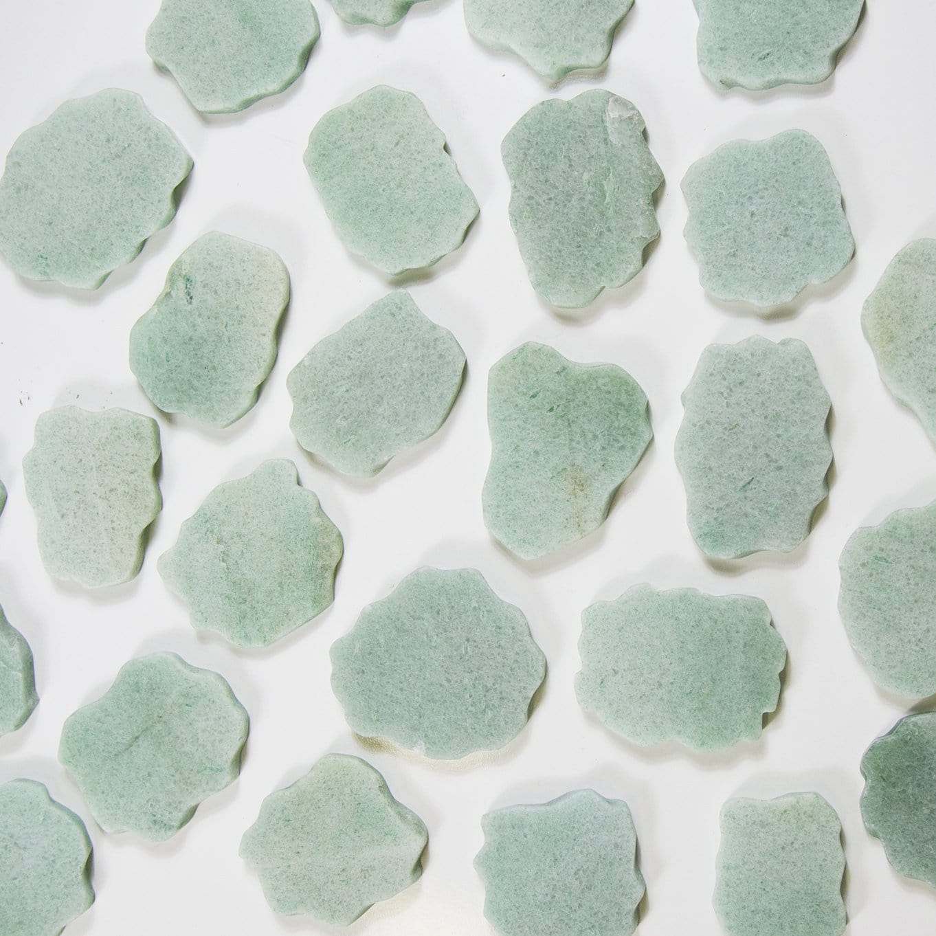 Several Amazonite Natural Stone Wedding Place Cards 