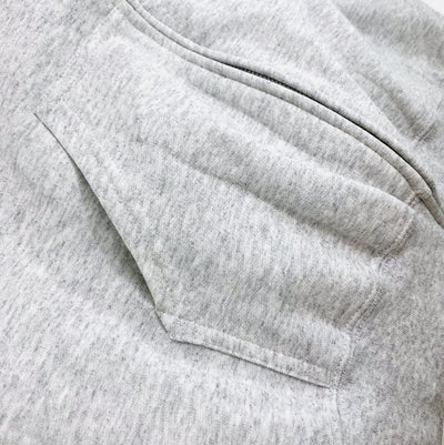up close shot of gray hoodie