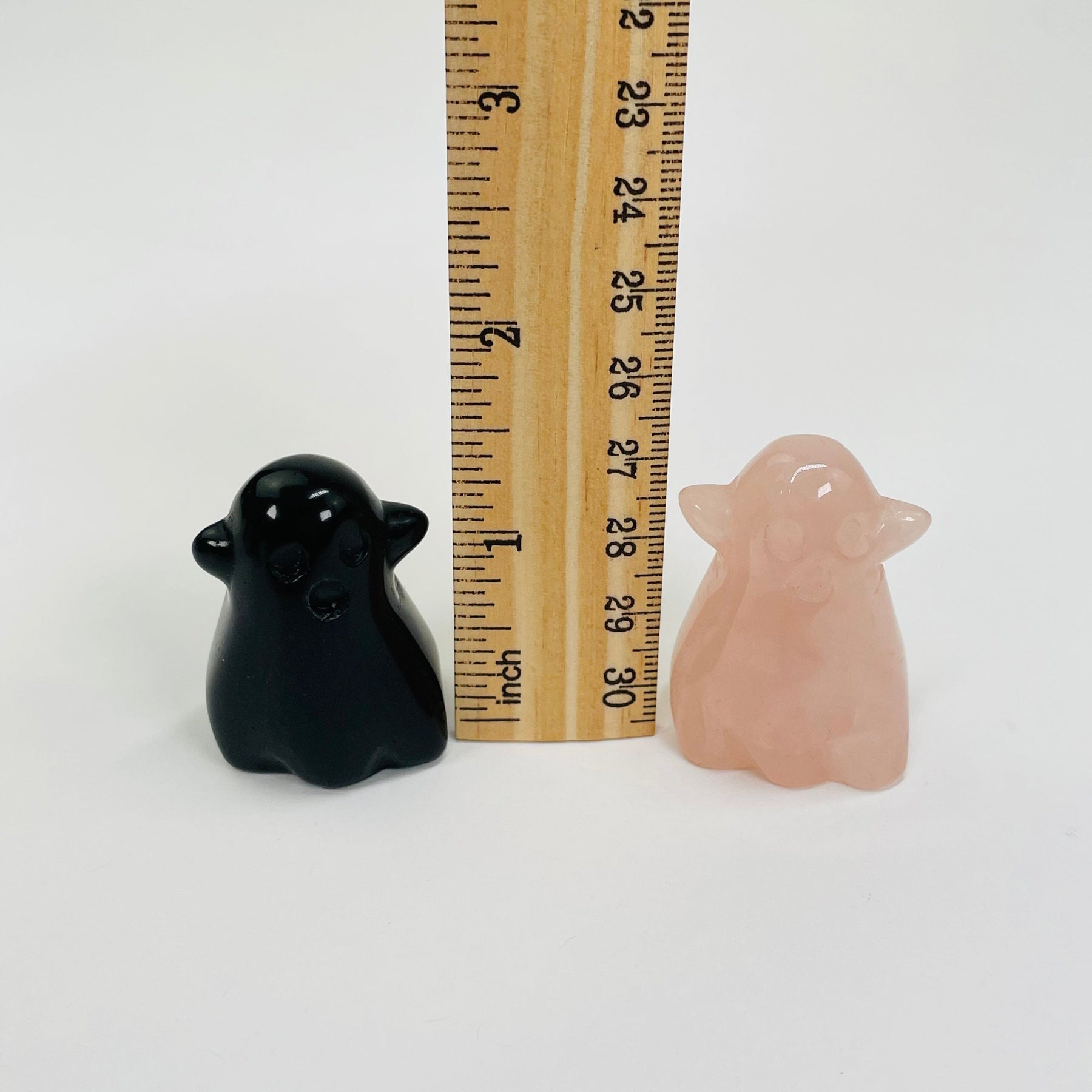 Ghost Shaped Rocks Gemstone Ghosts - Halloween Crystal Ghosts – Rock Paradise