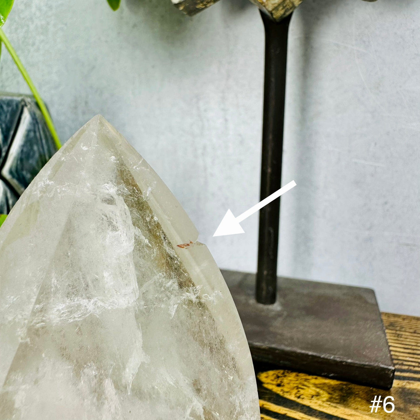 Crystal Quartz Flame Point - YOU CHOOSE - place of imperfection 