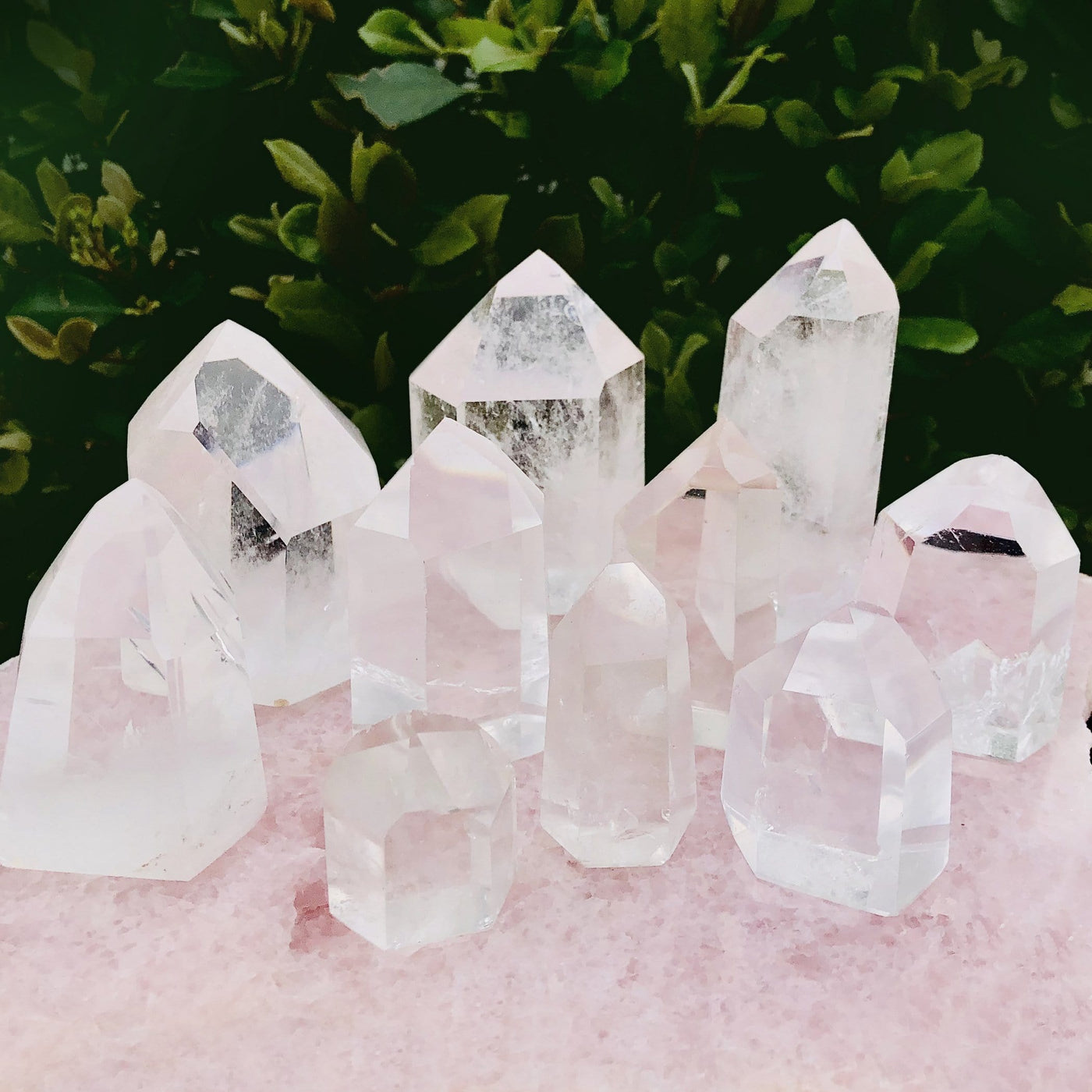 Crystal Quartz Polished Cut Base Points of varying sizes to show stock available