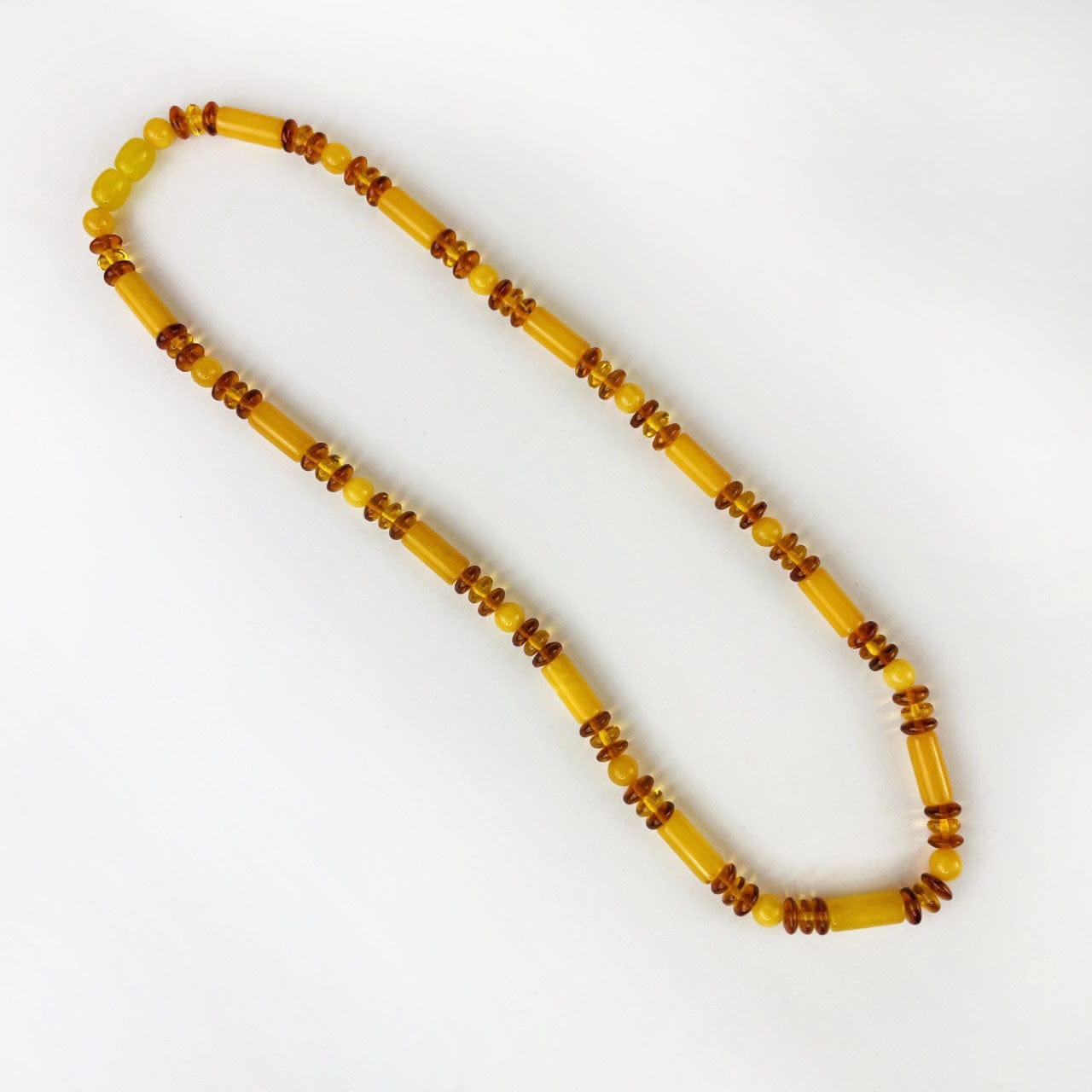 Amber Beaded Necklace with Assorted Beads