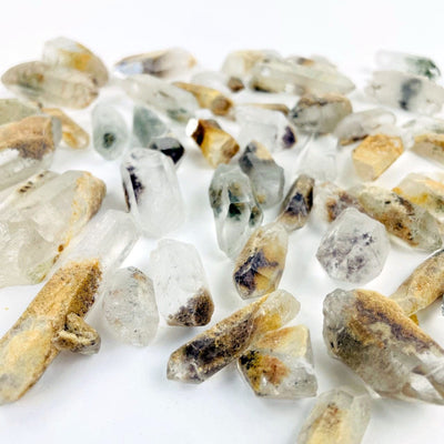 Rough Crystal Quartz Points with Chloride