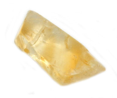 up close of citrine bead to view natural formation details