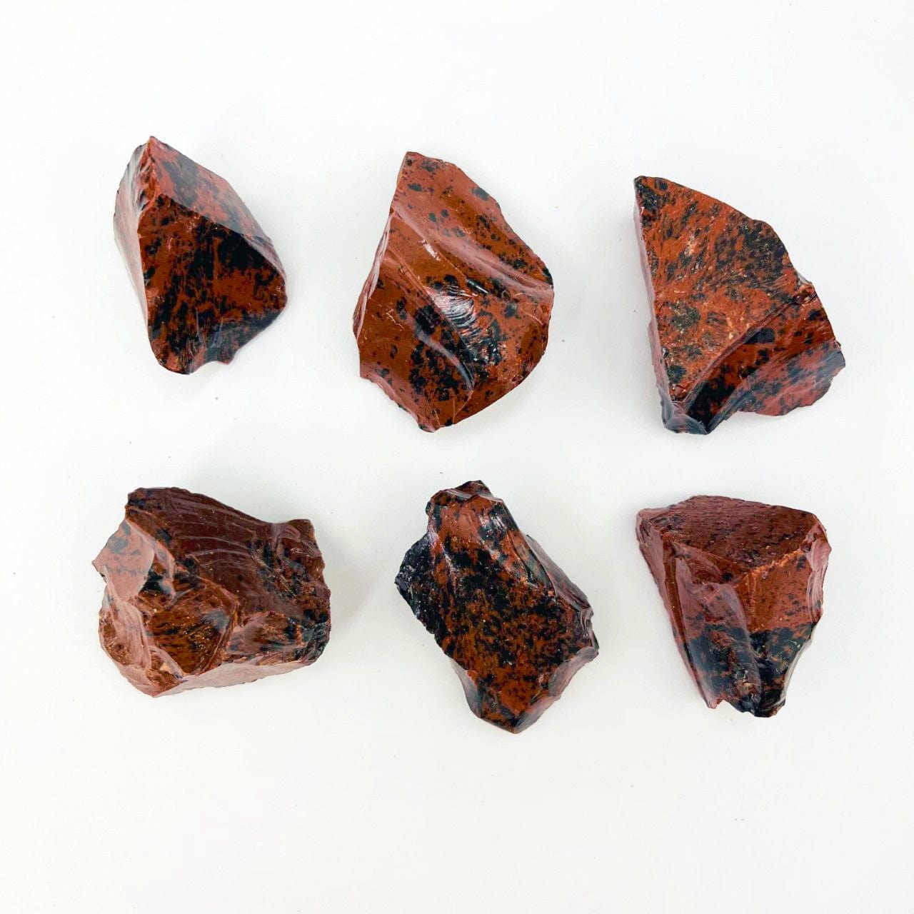 6 Coffee Obsidian Natural Stones