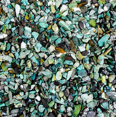 Chinese Turquoise Chips - 1 Pound Bag