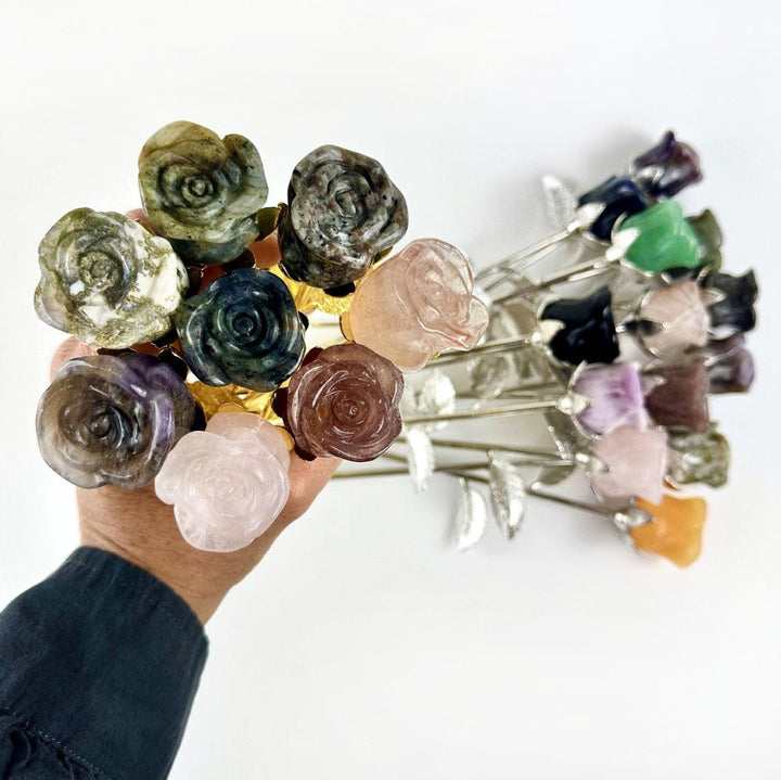 Crystal Rose - Carved Stone – Rock Paradise