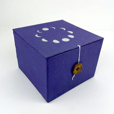 Purple singing bowl box closed
