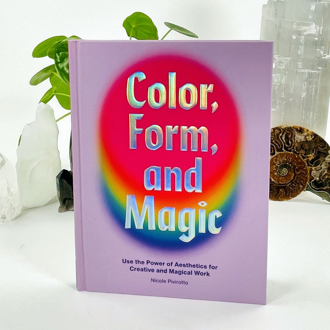 Color, Form and Magic book standing on a table