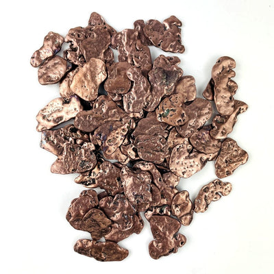 Copper Nuggets - Freeform Shapes shown in a pile
