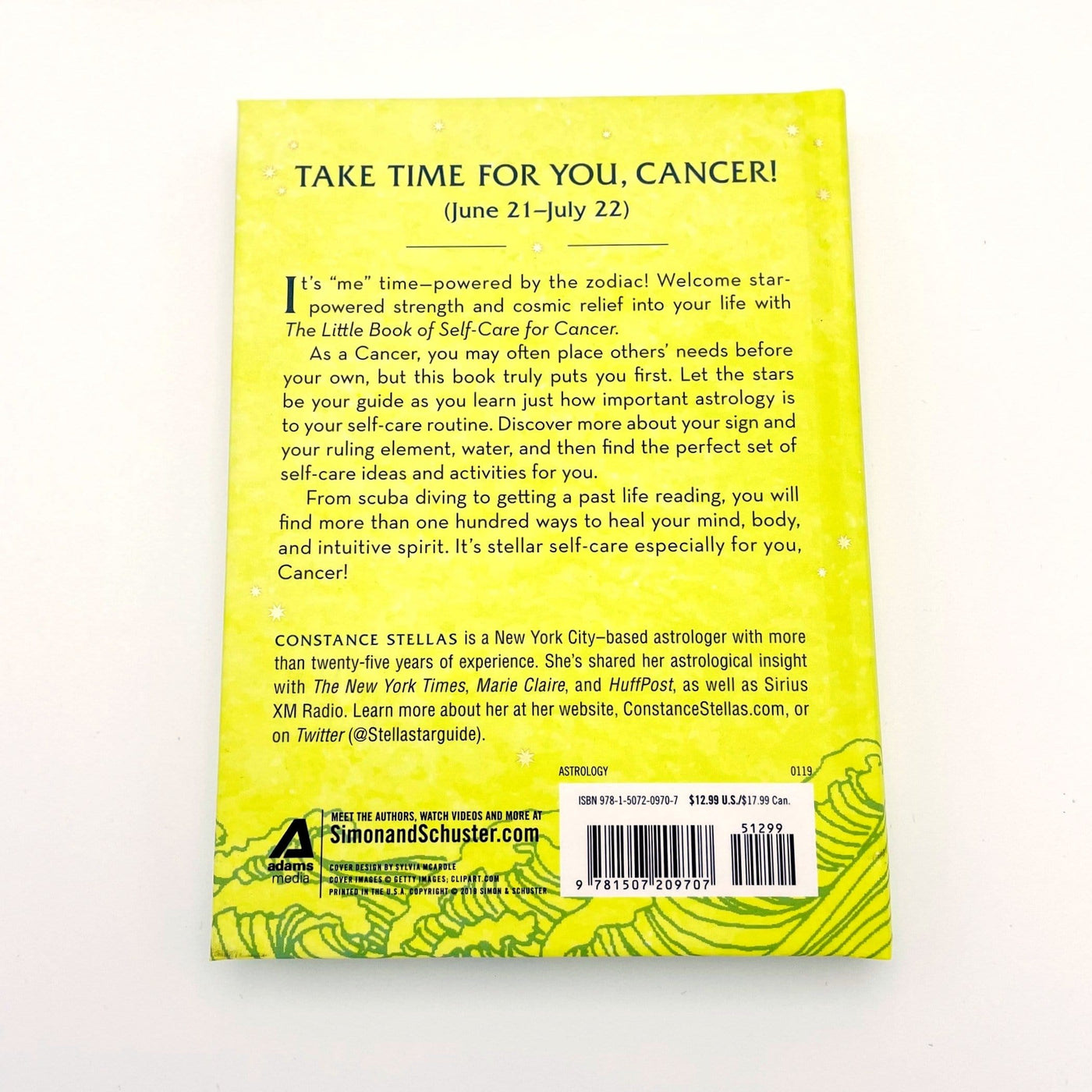 Back of The Little Book of Self-Care for Cancer 