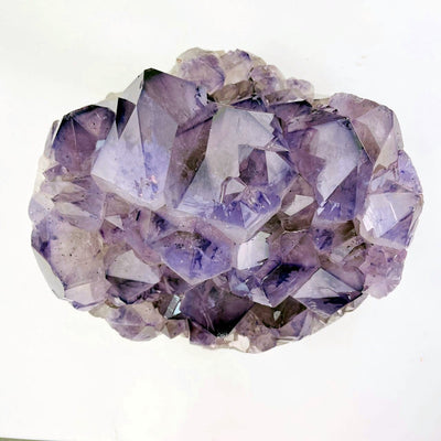 Amethyst Crystal Cluster  - Large Gorgeous Crystals with Polished Sides from overhead view