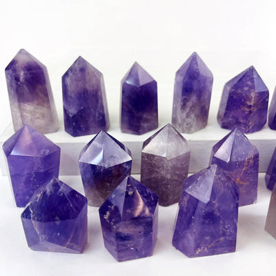 close up of Amethyst Stone Towers