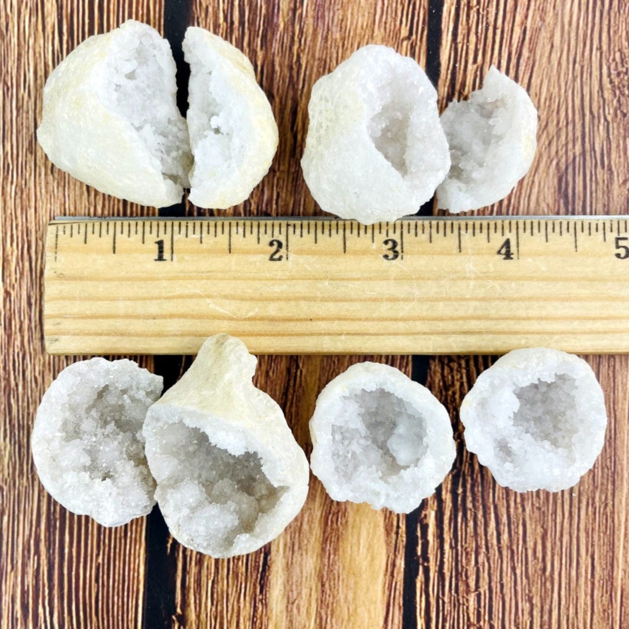 Open Your Own Geode - White Color Druzy Geodes - Gorgeous Display Piece