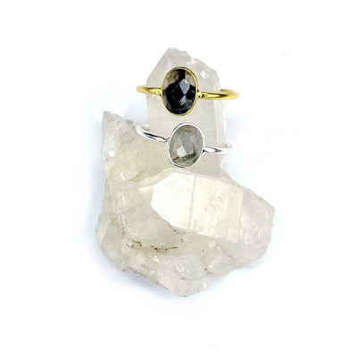 Gemstone Rings  - on a crystal