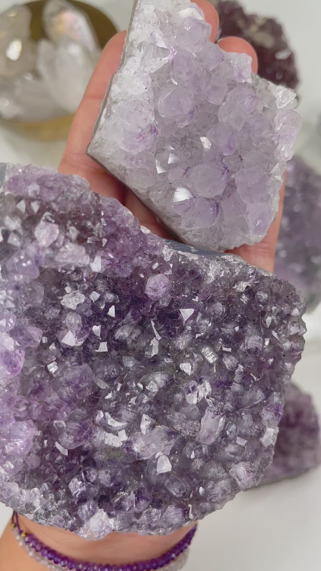 Raw Amethyst Cluster Stone - By Weight  (RK26)