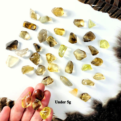 natural citrine spread out