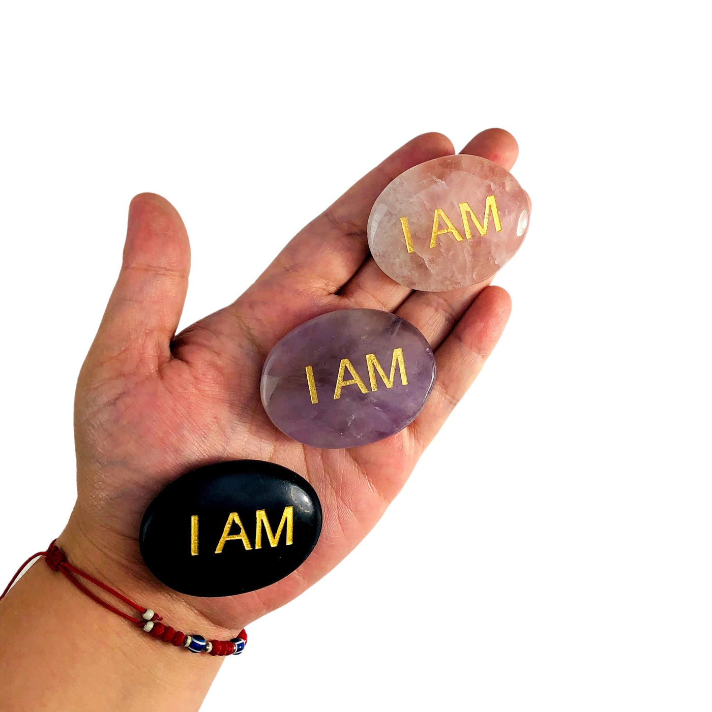 i am pocket stones in a hand