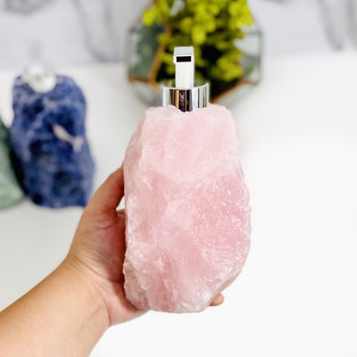 Pink Gemstone Soap Dispenser