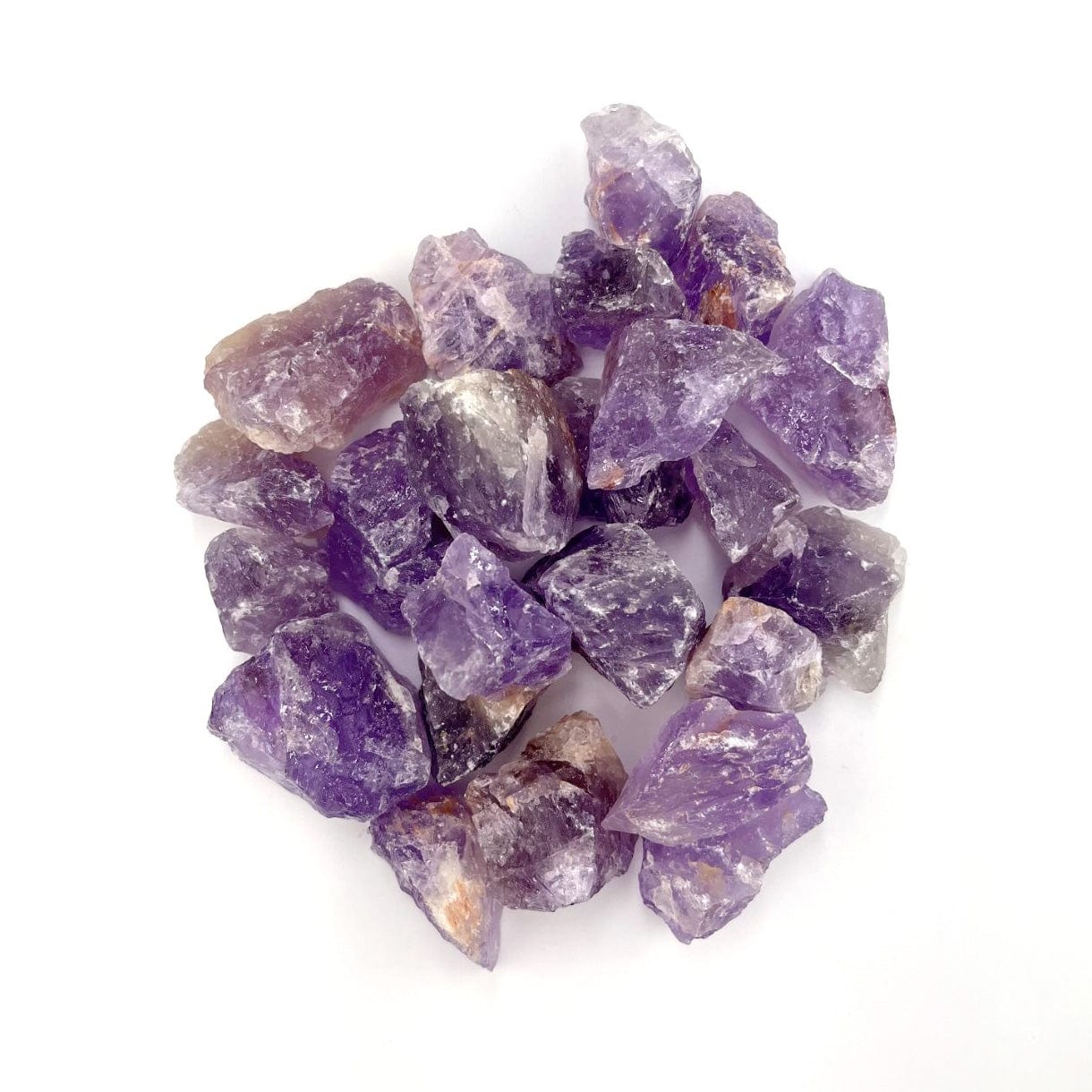 Amethyst Natural Stones in a pile