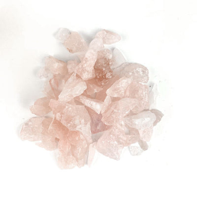 Rose Quartz Stones in a pile, approximately 150 grams, 1 bag
