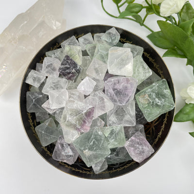 fluorite displayed as home decor 