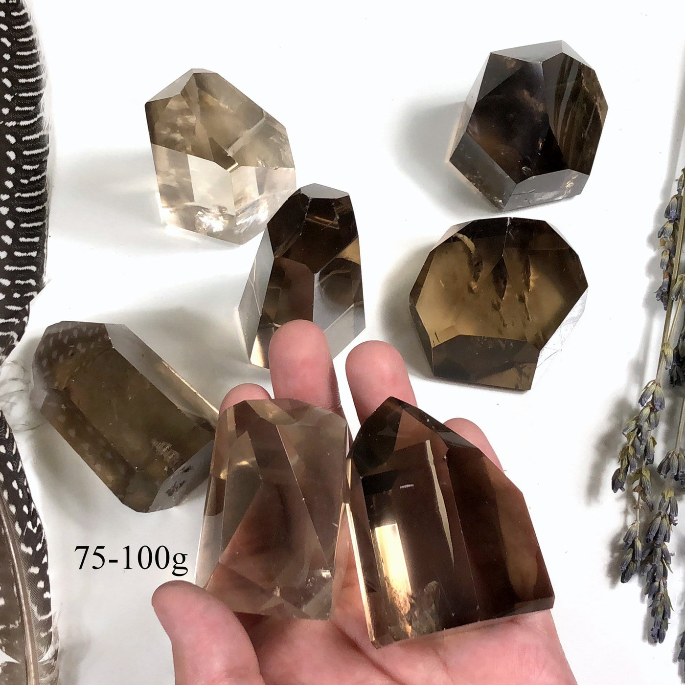 Polished Natural Citrine Points  (EX-101)